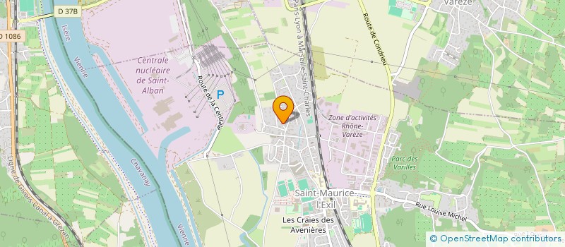 localisation de l'entreprise MADAME EUGENIE METIVIER  SAINT-MAURICE-L'EXIL