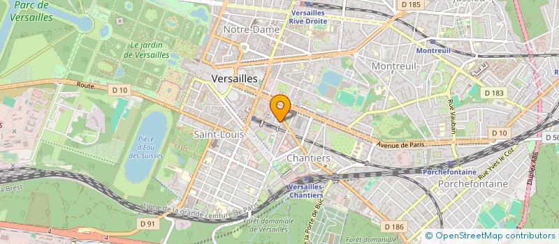 localisation de l'entreprise MADAME EUGENIE MONANA à VERSAILLES