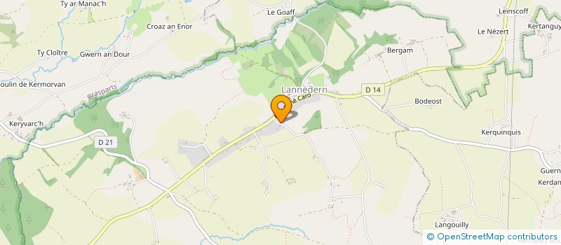 localisation de l'entreprise MADAME EUGENIE MORISUR  LANNEDERN