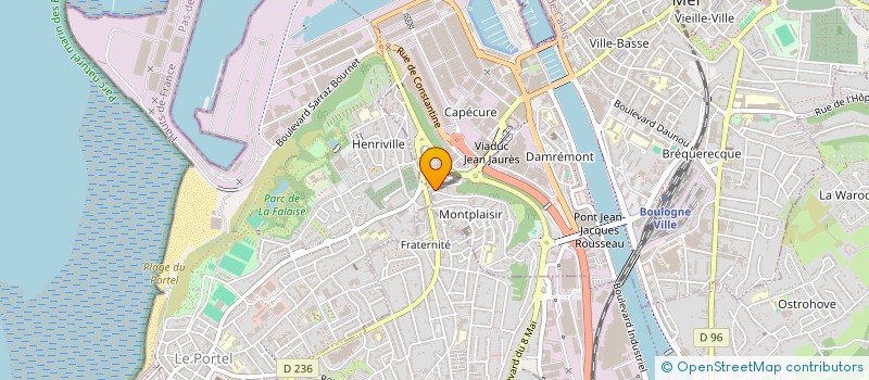 localisation de l'entreprise MADAME EUGENIE NOURTIER à BOULOGNE-SUR-MER