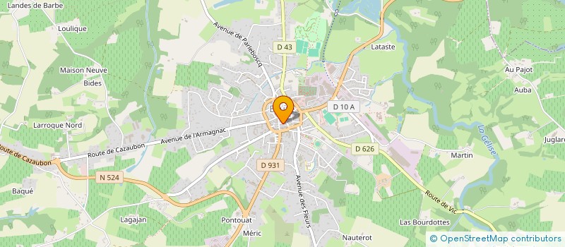 localisation de l'entreprise MADAME EUGENIE OLIVIER à EAUZE