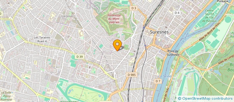 localisation de l'entreprise MADAME EUGENIE PARJADIS DE LARIVIERE à SURESNES