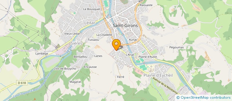 localisation de l'entreprise MADAME EUGENIE PENE à SAINT-GIRONS