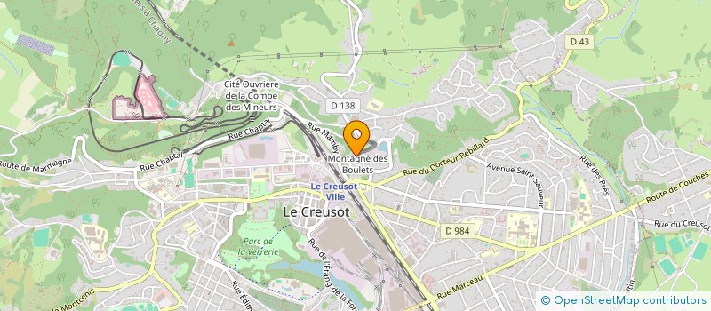 localisation de l'entreprise MADAME EUGENIE PETIT  LE CREUSOT