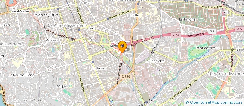 localisation de l'entreprise MADAME EUGENIE PETRIDEI à MARSEILLE 10EME