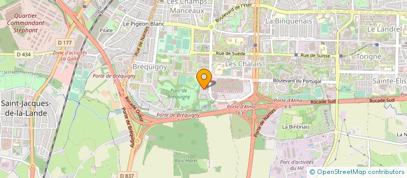 localisation de l'entreprise MADAME EUGENIE PICOT--NAL  RENNES