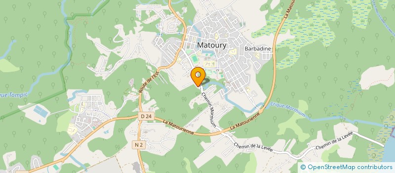 localisation de l'entreprise MADAME EUGENIE PONET  MATOURY