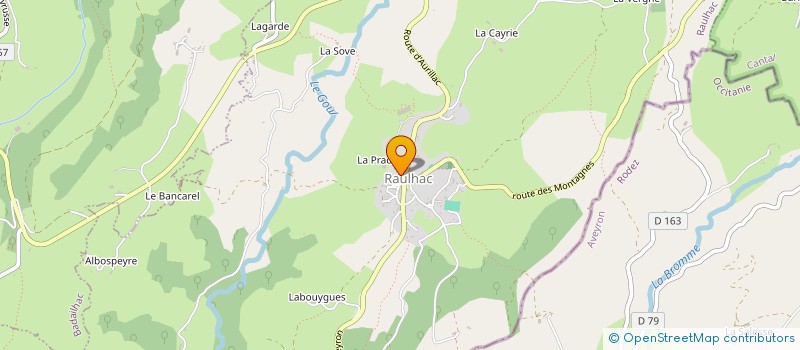 localisation de l'entreprise MADAME EUGENIE POULHES à PAILHEROLS