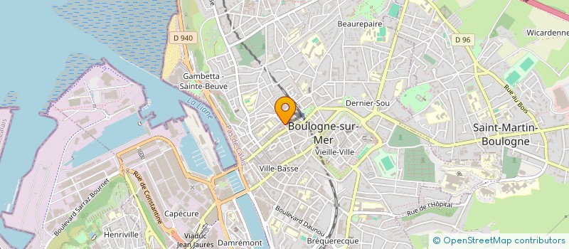 localisation de l'entreprise MADAME EUGENIE PRIMA à BOULOGNE-SUR-MER