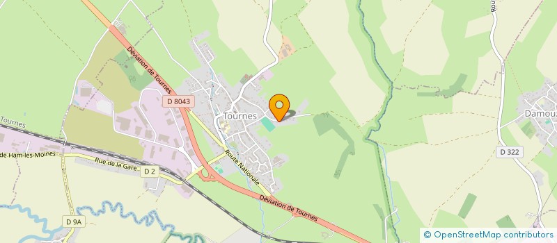 localisation de l'entreprise MADAME EUGENIE RAULIN  TOURNES