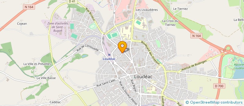 localisation de l'entreprise MADAME EUGENIE RAULT-CHENEAU à LOUDEAC