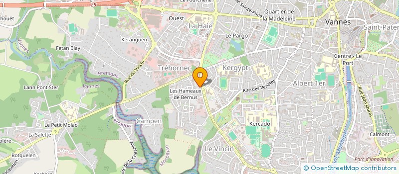 localisation de l'entreprise MADAME EUGENIE RAYNAUD à VANNES