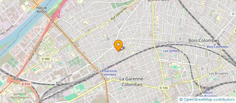 localisation de l'entreprise MADAME EUGENIE ROSSIGNOL DE LA RONDE  COLOMBES