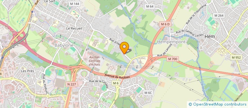 localisation de l'entreprise MADAME EUGENIE STAL  VILLENEUVE D'ASCQ