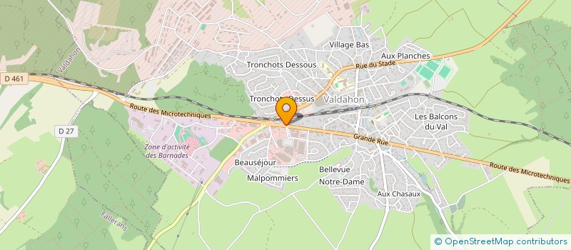 localisation de l'entreprise MADAME EUGENIE SUTTER  VALDAHON