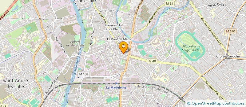 localisation de l'entreprise MADAME EUGENIE TALLEUX à MARCQ-EN-BARŒUL