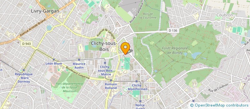 localisation de l'entreprise MADAME EUGENIE TOUVILLE à CLICHY-SOUS-BOIS