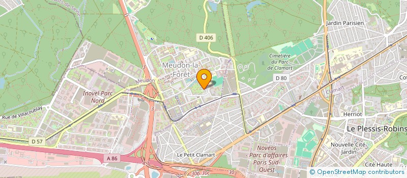 localisation de l'entreprise MADAME EUGENIE TRACANELLI  MEUDON