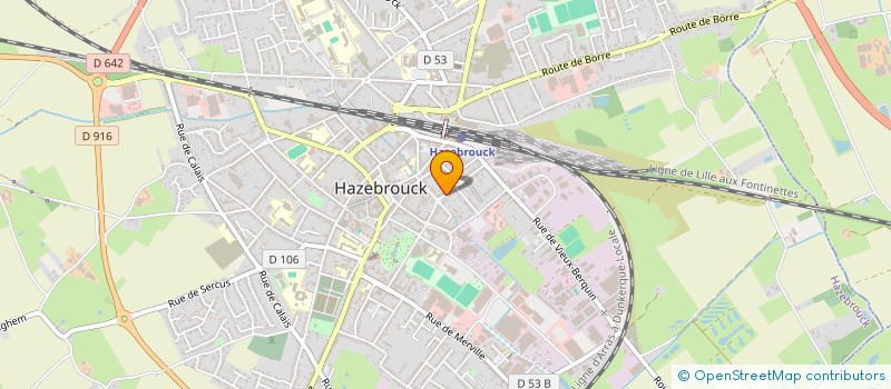 localisation de l'entreprise MADAME EUGENIE TURBANT  HAZEBROUCK