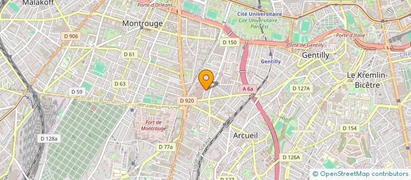 localisation de l'entreprise MADAME EUGENIE VANCON à ARCUEIL