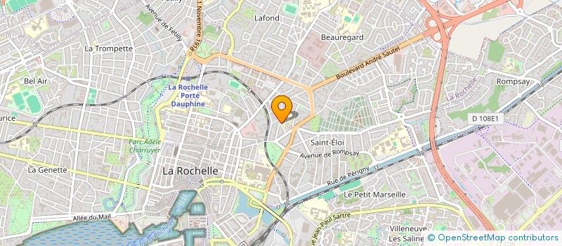 localisation de l'entreprise MADAME EUGENIE WATEL  LA ROCHELLE