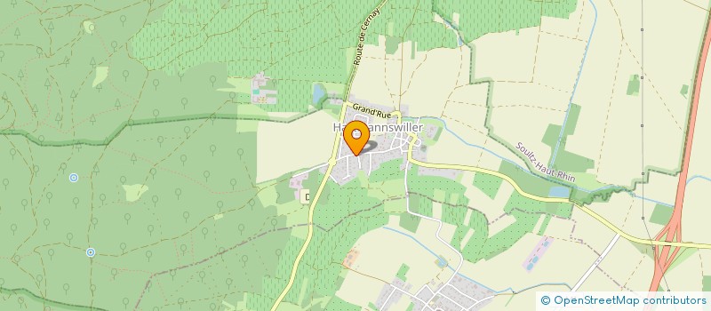 localisation de l'entreprise MADAME EUGENIE ZIMMERMANN  HARTMANNSWILLER