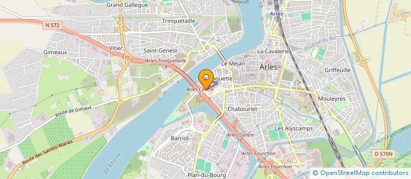 localisation de l'entreprise MADAME EULALIE BOISSET  ARLES