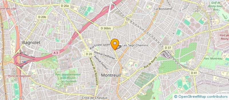 localisation de l'entreprise MADAME EULALIE GRIFFON à MONTREUIL