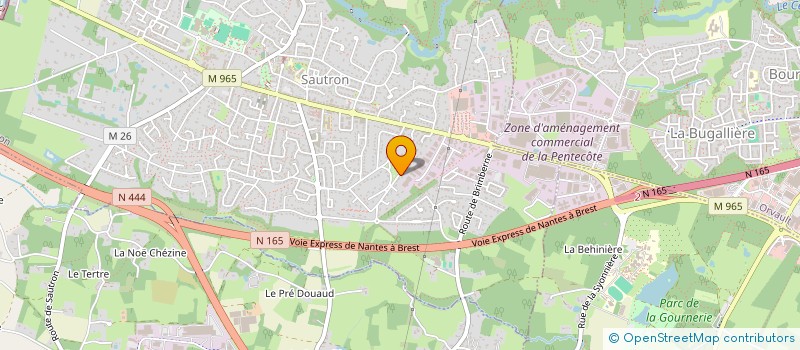 localisation de l'entreprise MADAME EULALIE GUIHARD  LE TEMPLE-DE-BRETAGNE