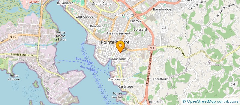 localisation de l'entreprise MADAME EULALIE SAGENLY à POINTE A PITRE