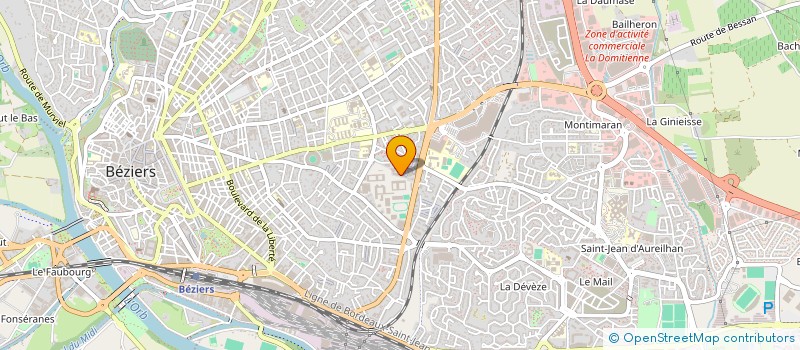 localisation de l'entreprise MADAME EUNICE IROWA  BEZIERS