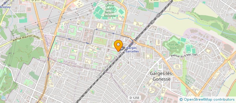 localisation de l'entreprise MADAME EUNICE MBUYI  SARCELLES