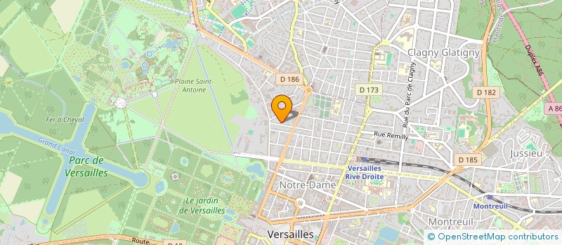 localisation de l'entreprise MADAME EUNSUNG CHO à VERSAILLES