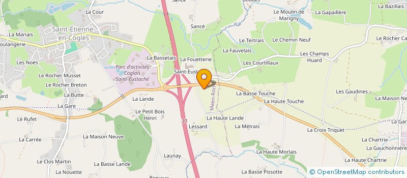 localisation de l'entreprise MADAME EUPHRASIE ROCHELLE  MAEN ROCH