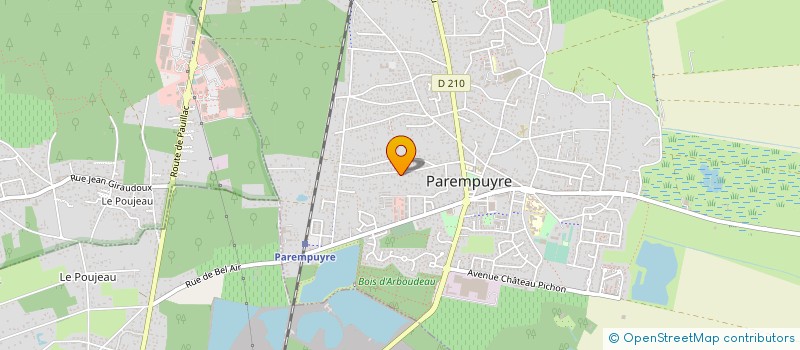 localisation de l'entreprise MADAME EURYDICE ETINOF  PAREMPUYRE