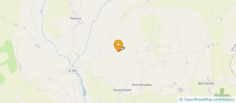 localisation de l'entreprise MADAME EURYDICE TOUZE  ELLIANT