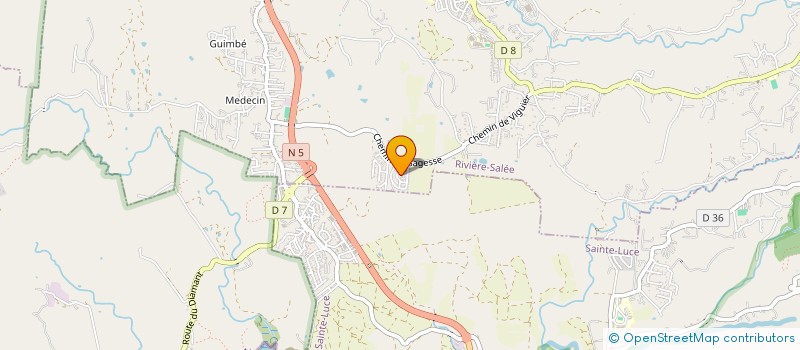 localisation de l'entreprise MADAME EUSY FLORUS  RIVIERE-SALEE