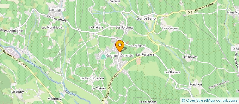 localisation de l'entreprise MADAME EVA AGATENSI  REGNIE-DURETTE