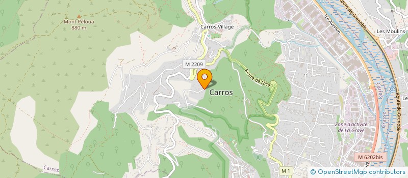 localisation de l'entreprise MADAME EVA ANDRE  CARROS