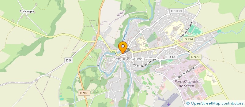localisation de l'entreprise MADAME EVA AUBERTIN à SEMUR-EN-AUXOIS