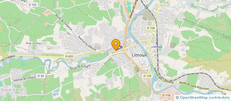 localisation de l'entreprise MADAME EVA AYMERIC  LA DIGNE-D'AVAL