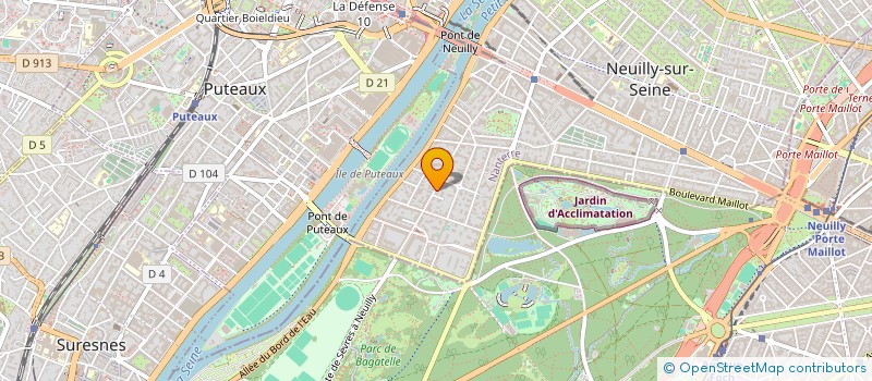 localisation de l'entreprise MADAME EVA AZOULAY à NEUILLY-SUR-SEINE