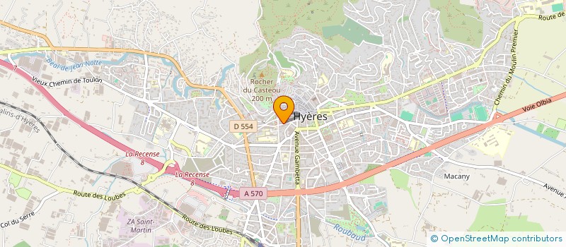 localisation de l'entreprise MADAME EVA BACHET à HYERES