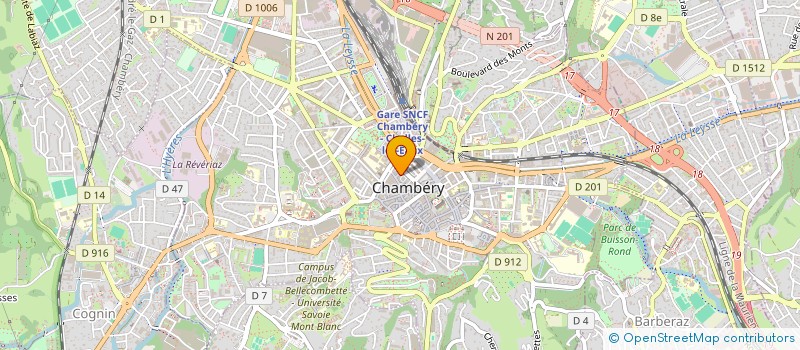 localisation de l'entreprise MADAME EVA BARABAS à CHAMBERY