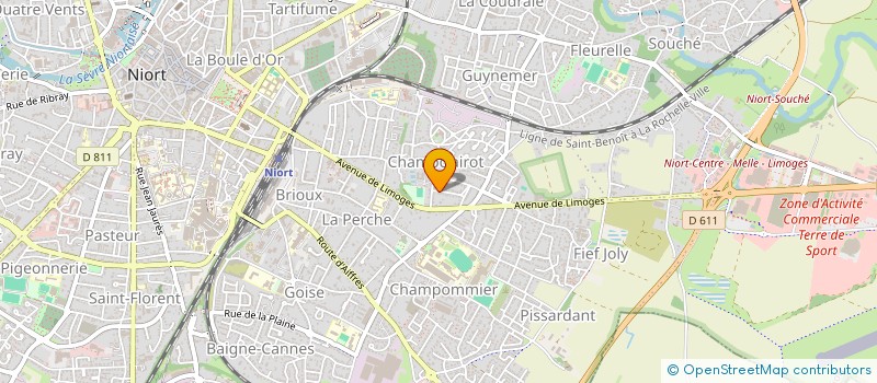 localisation de l'entreprise MADAME EVA BARDEAU  NIORT