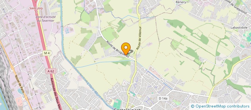 localisation de l'entreprise MADAME EVA BAUDRU  CASTELGINEST