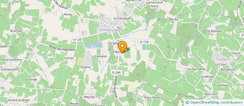 localisation de l'entreprise MADAME EVA BELCHIOR  VILLEGOUGE