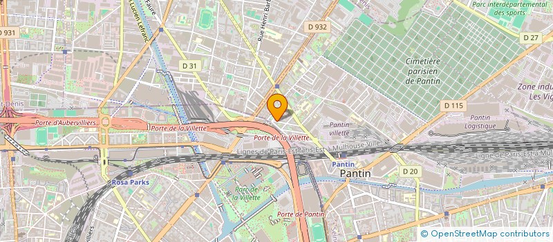 localisation de l'entreprise MADAME EVA BELHARET  PANTIN