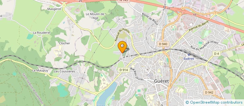 localisation de l'entreprise MADAME EVA BIANCONI à GUERET