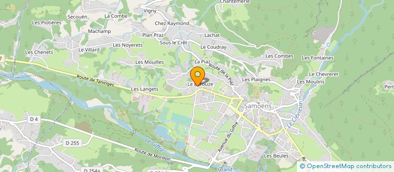 localisation de l'entreprise MADAME EVA BIGEARD  TANINGES